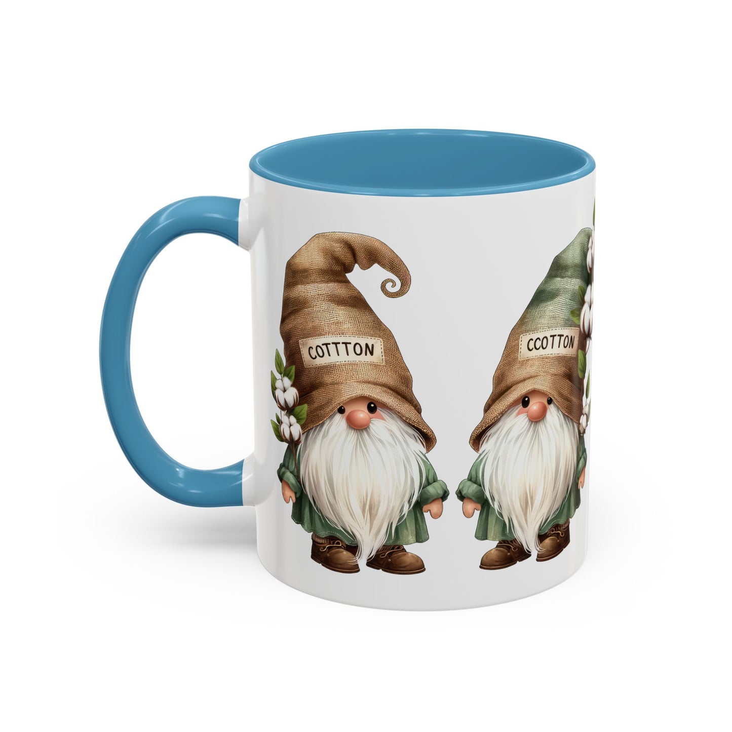 Gnome-Themed Accent Coffee Mug with Floral Design, Perfect for Gifting, Home Decor, Cozy Mornings, Tea Lovers, Housewarming