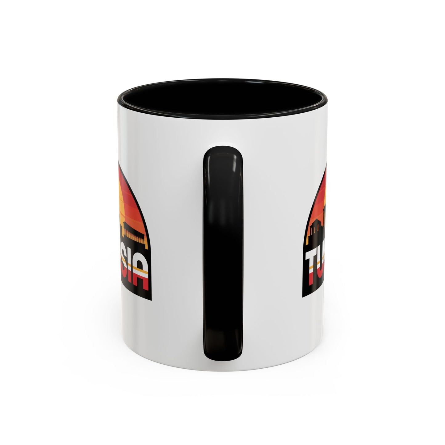 Tunisian Sunset Accent Mug, Coffee Lover Gift, Travel Souvenir, Unique Home Decor, Tea Mug, Vacation Memory