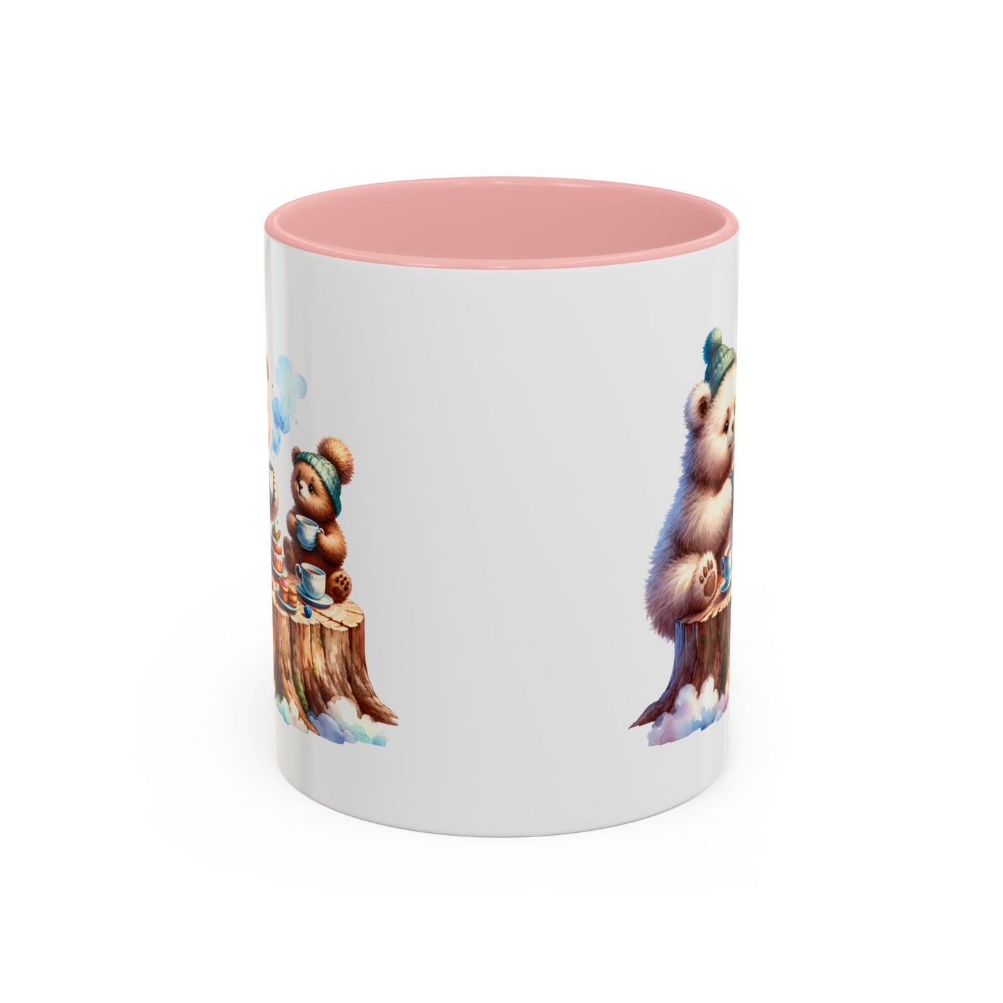 Whimsical Bear Tea Party Mug | Cute Animal Lover Coffee Cup, Gift for Kids, Nursery Decor, Birthday, Holiday Essentials