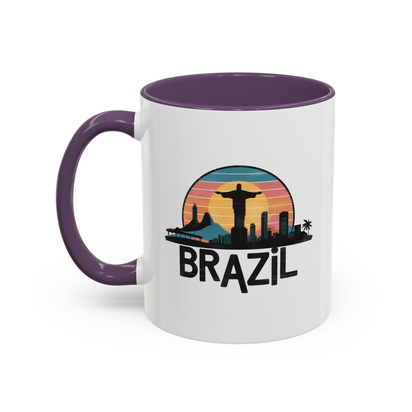 Brazilian Vibe Coffee Mug, Accent Mug for Travel Lovers, Gift for Brazil Enthusiasts, Souvenir Coffee Cup, Beach Theme Mug