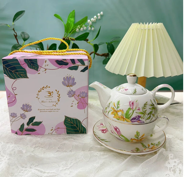 European Ceramic Tea Set Coffee Cup Gift Box Set
