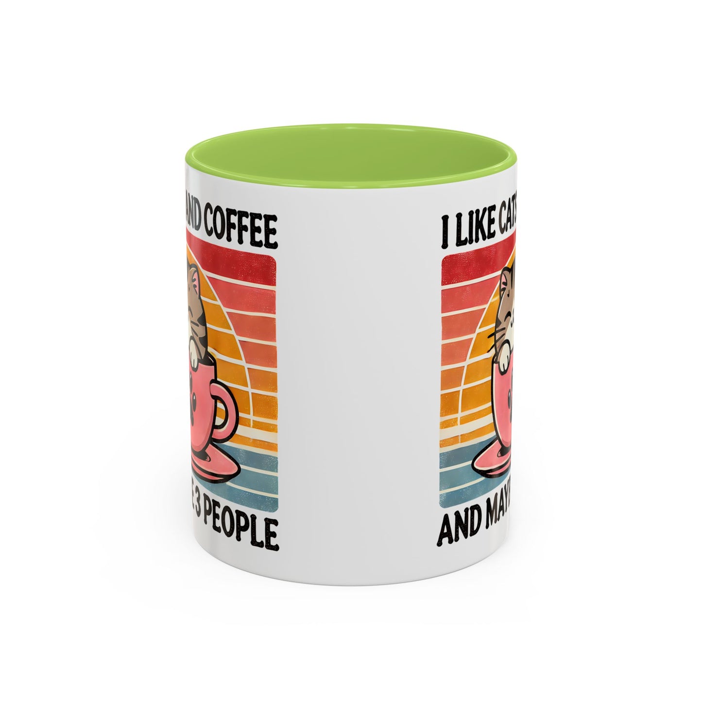 Cute Cat Coffee Mug, Cat Lover Gift, Coffee Lover Mug, Fun Pet Mug, Pet Owner Gifts