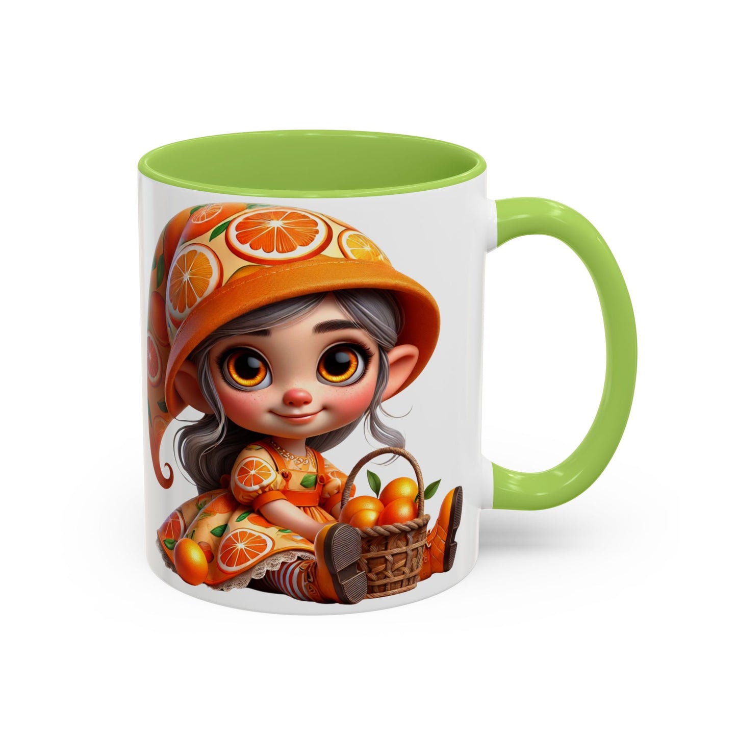 Cute Orange Harvest Coffee Mug - Charming 11 & 15oz Mug for Gardeners and Citrus Lovers