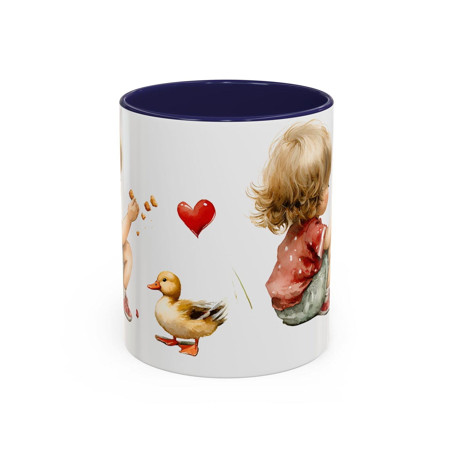 Adorable Duck-Themed Coffee Mug for Kids, Cute Child & Duck Design, Perfect Gift for Birthdays, Baby Showers, Animal Lovers, Kitchen Decor