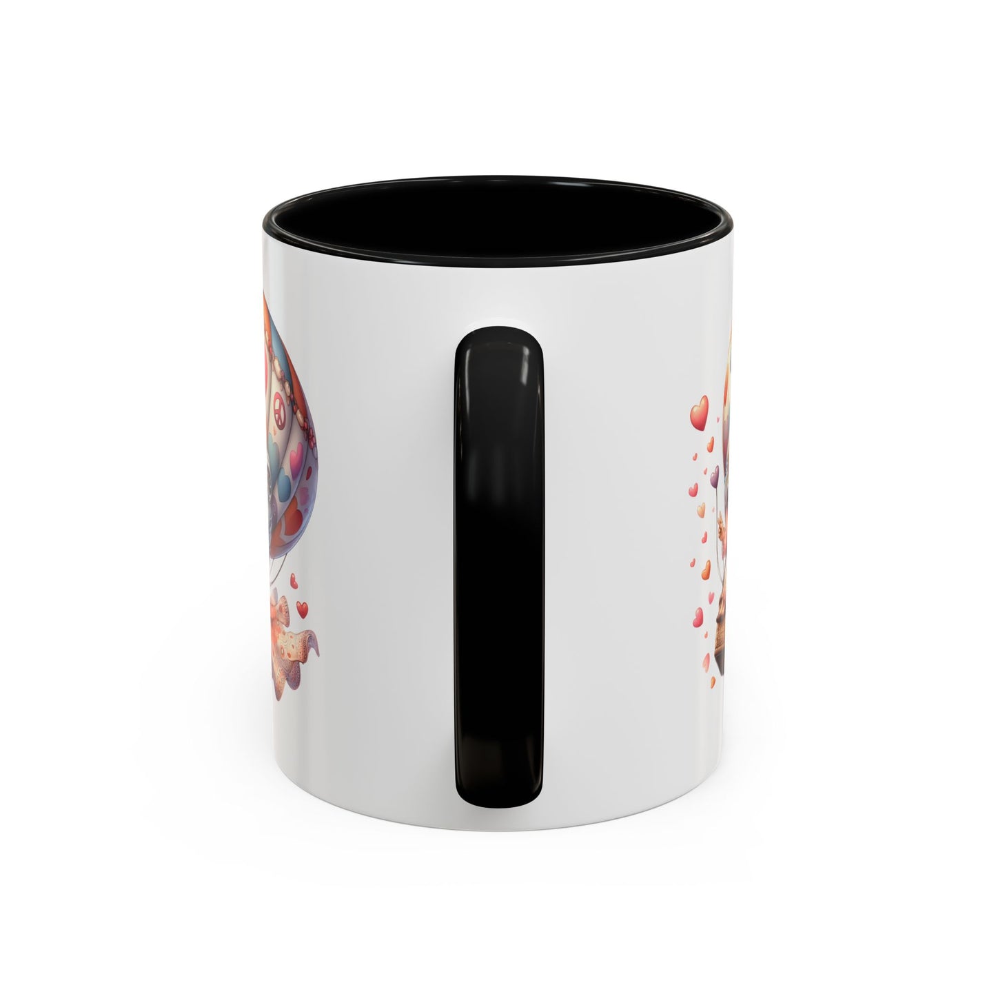 Whimsical Hot Air Balloon Coffee Mug, Cute Couple Mug, Gift for Coffee Lovers, Tea Lover's Gift, Valentine's Day Mug, Birthday Gift