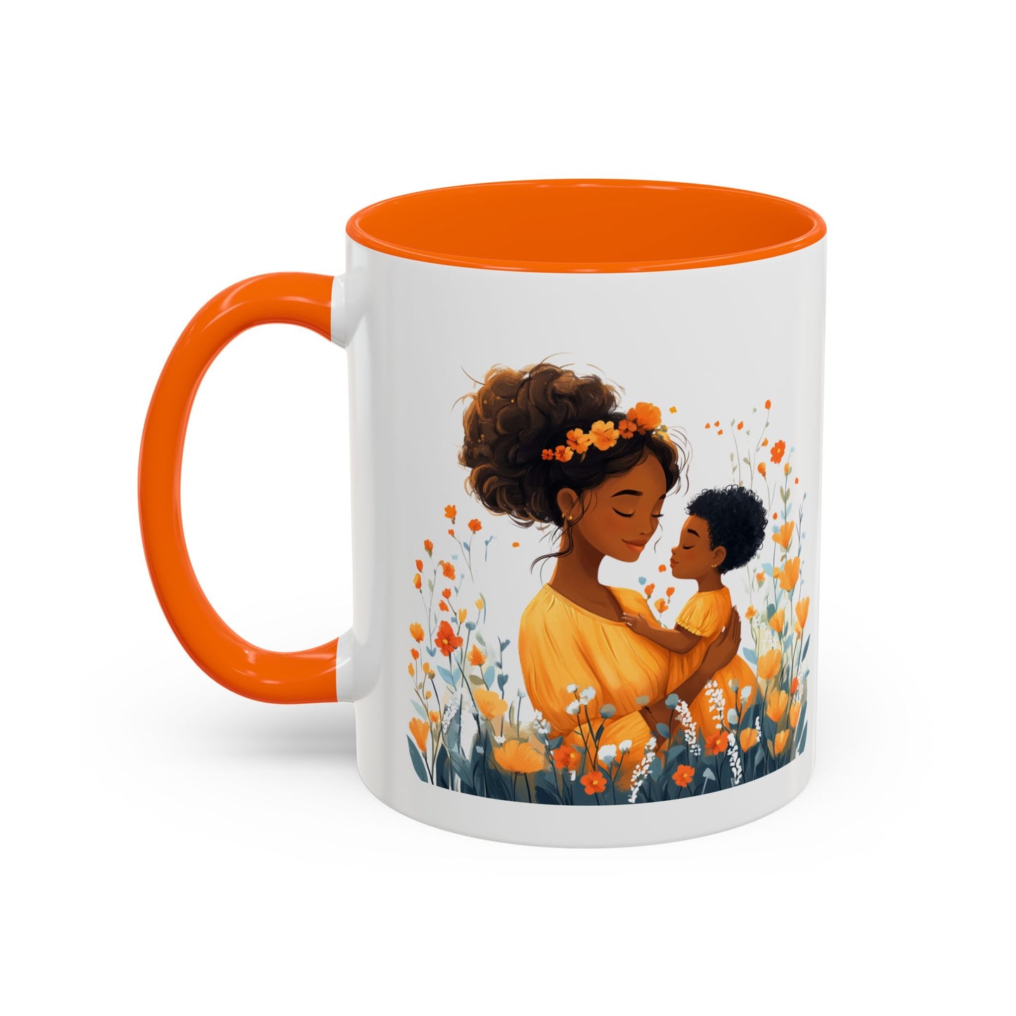 Blooming Love Mug: Floral Mom & Child Design, Perfect for Mothers Day, Family Gifts, Cozy Mornings, Tea Lovers, Coffee Time