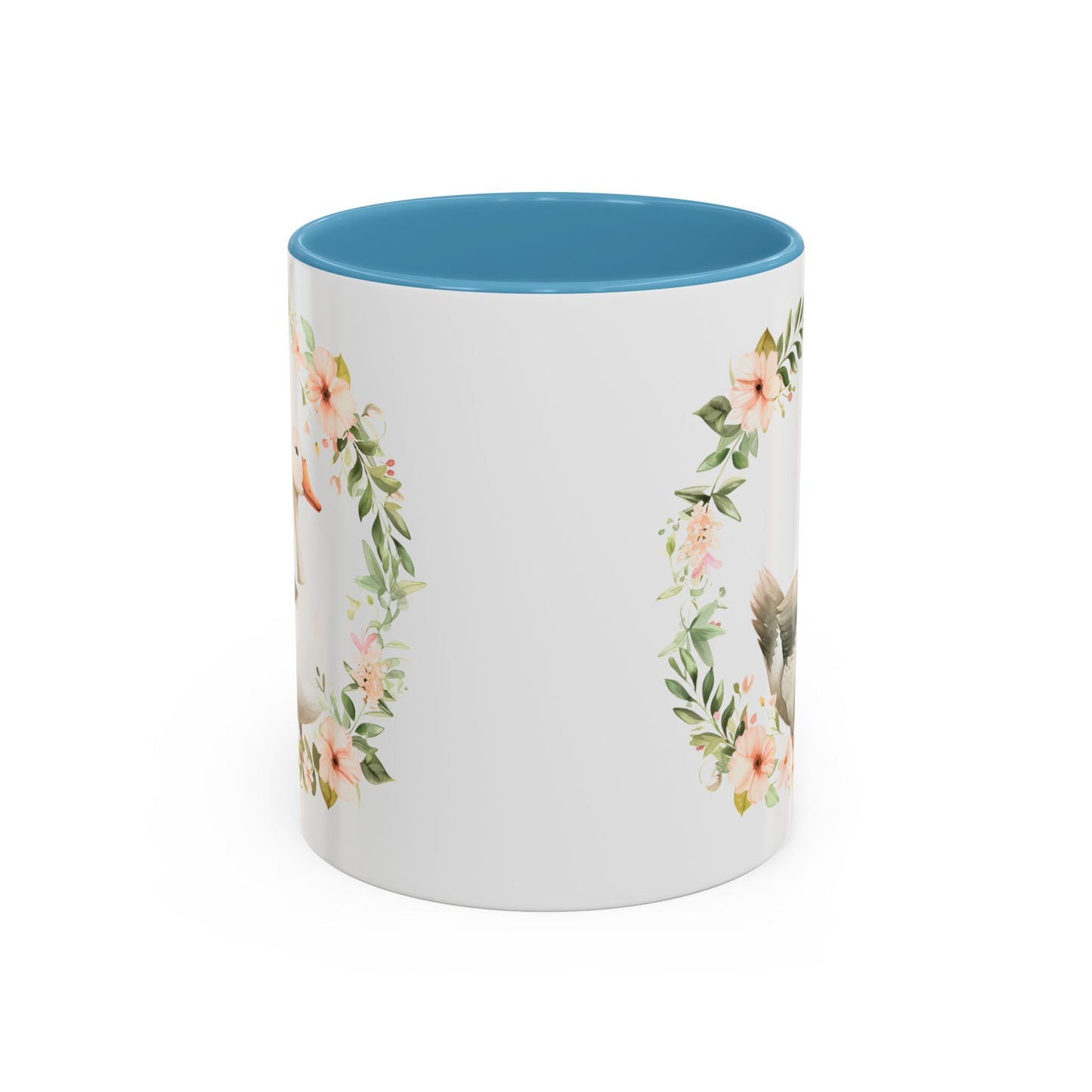 Floral Goose Accent Coffee Mug | Nature Lover Gift, Home Decor, Coffee Lover, Office Mug, Mother's Day Gift