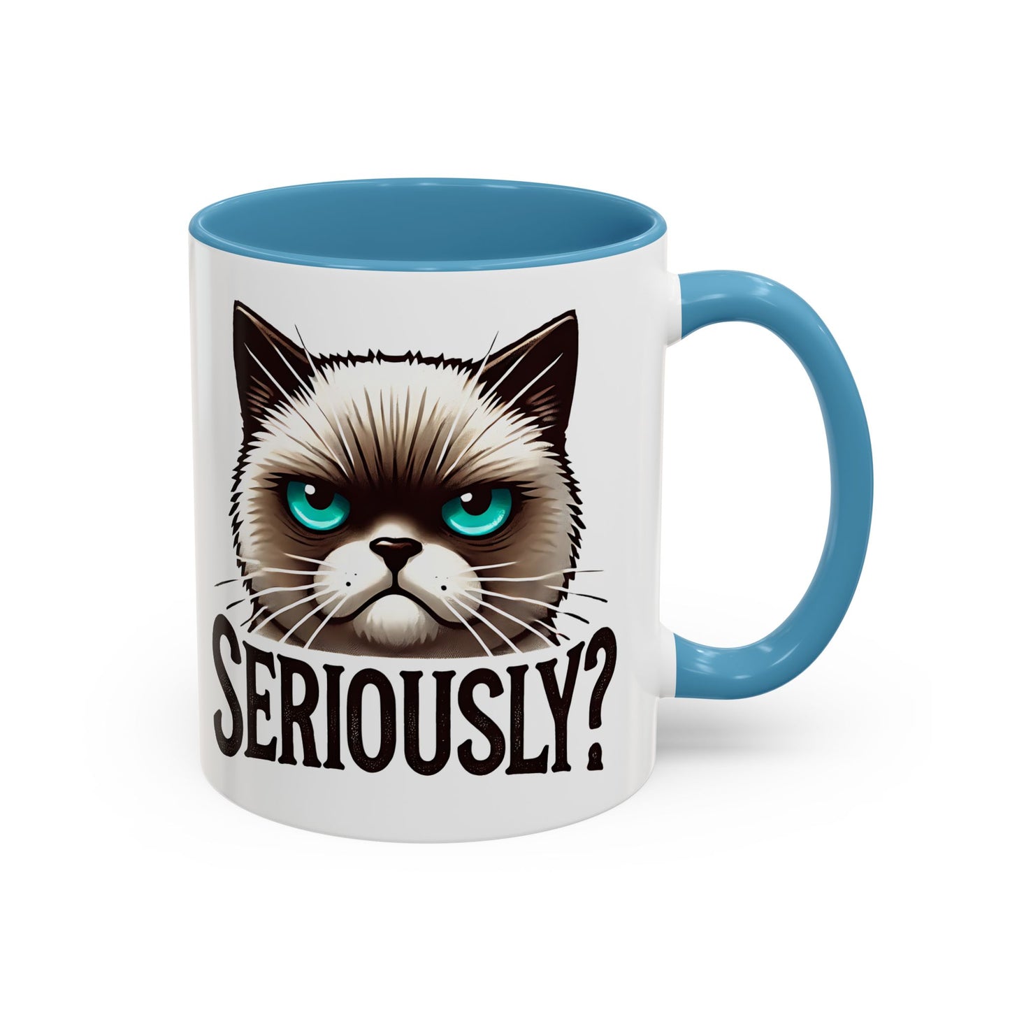 Funny Cat Accent Coffee Mug | Gift for Cat Lovers | Unique Ceramic Mug | Quirky Kitchen Decor | Humor Mug | Cat Person Gift