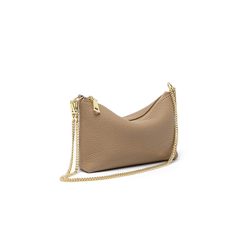 New First Layer Lychee Pattern Bag For Women