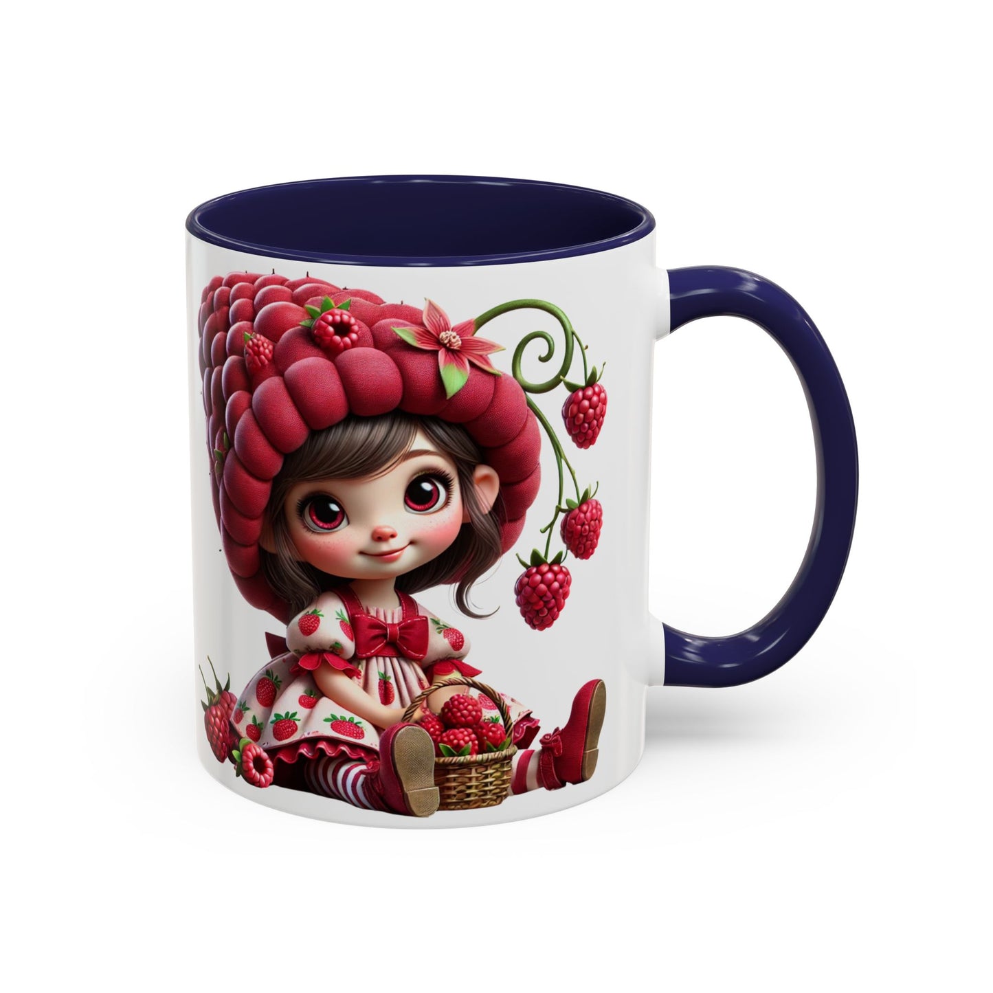 Whimsical Berry Girl Coffee Mug - Perfect for Berry Lovers!