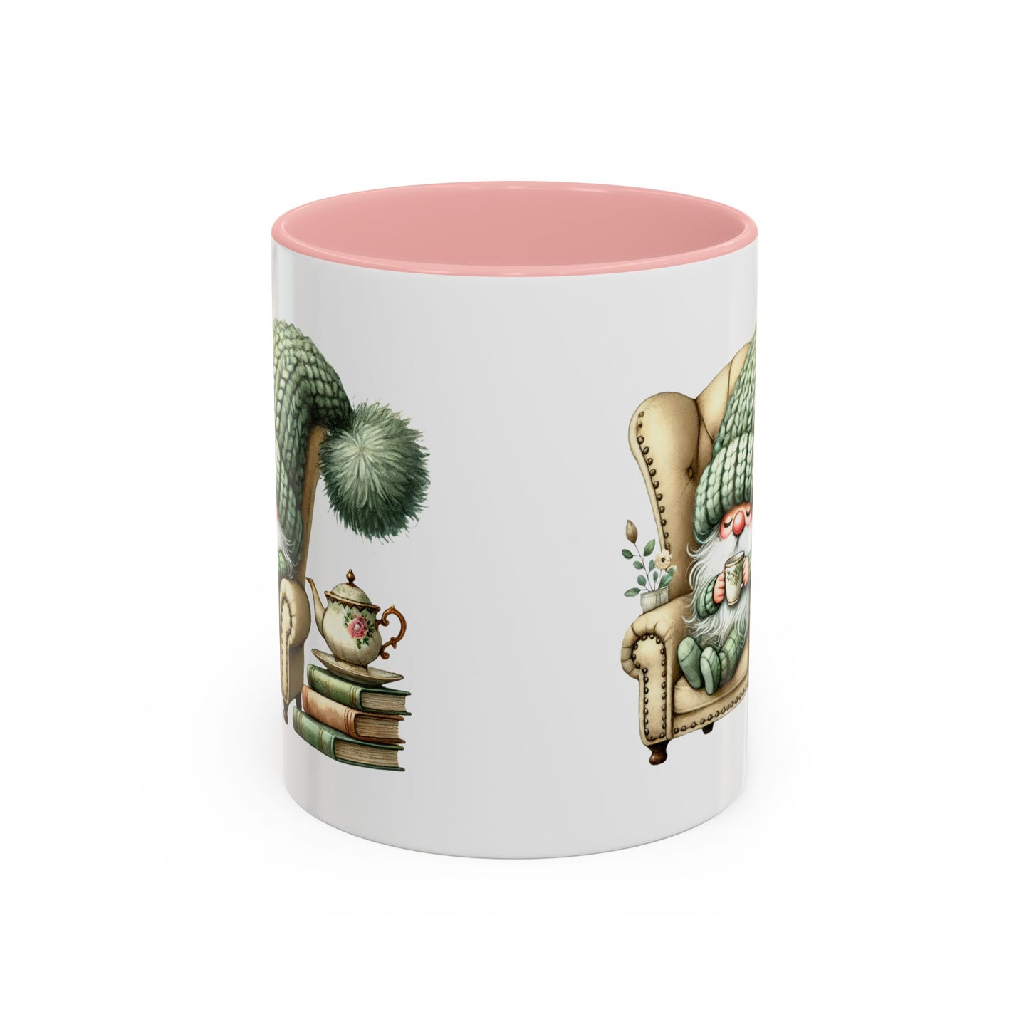 Cozy Gnome Accent Coffee Mug, Cute Gnome Mug, Winter Coffee Cup, Gift for Gnome Lovers, Gnome Decor, Funny Coffee Mug