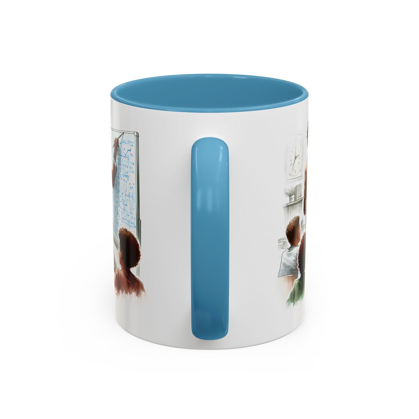 Inspirational Teacher Coffee Mug, Motivational Gift, Black Accent, Education Decor, Classroom Humor, Stylish Drinkware