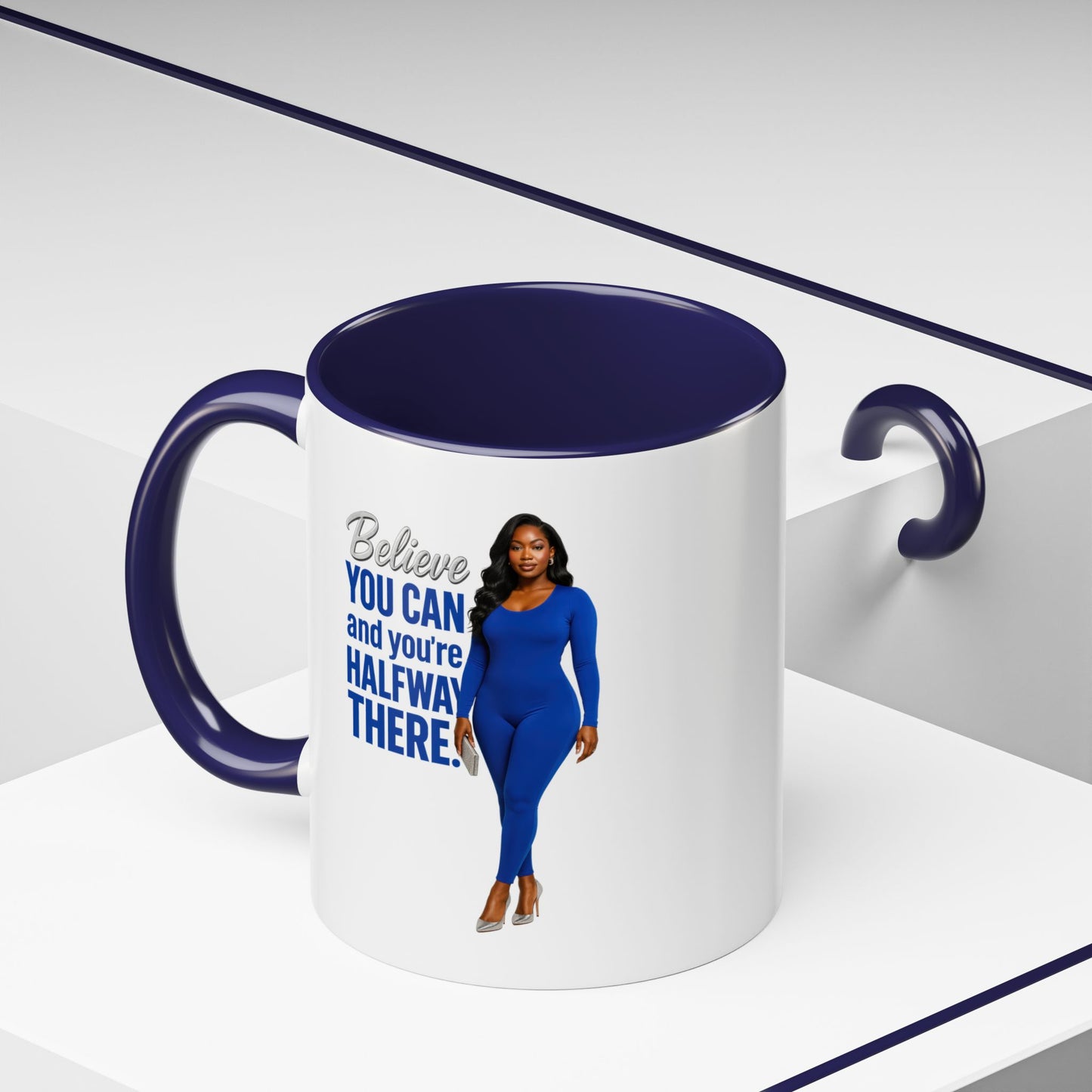 Motivational Coffee Mug, Believe You Can Inspirational Mug, Office Gift, Birthday Gift, Self-Empowerment Mug, Positive Vibes, Fun Quote Cup