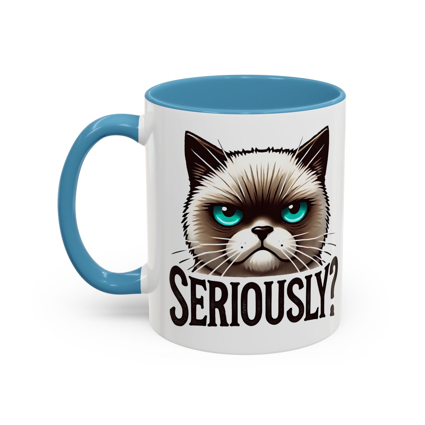 Funny Cat Accent Coffee Mug | Gift for Cat Lovers | Unique Ceramic Mug | Quirky Kitchen Decor | Humor Mug | Cat Person Gift
