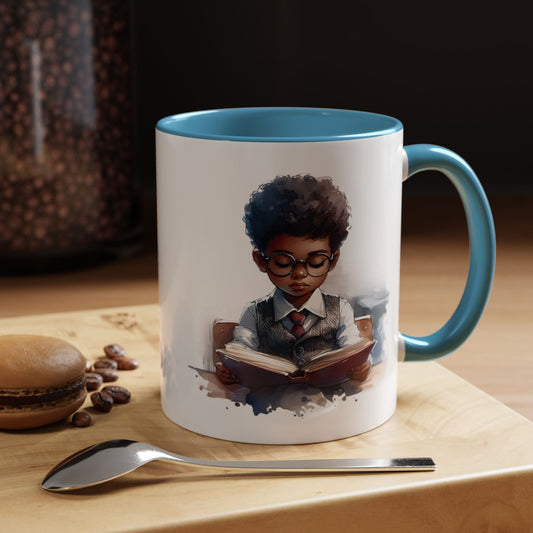 Whimsical Character Coffee Mug, Inspirational Mug, Gift for Readers, Unique Art Mug, Personalized Coffee Cup