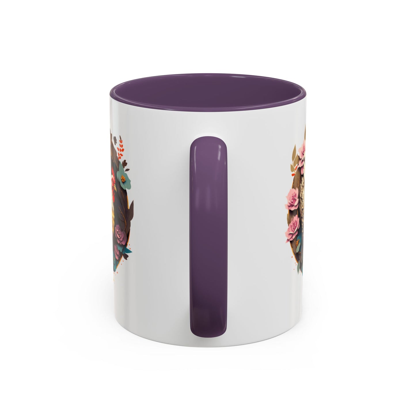 Charming Floral Chicken Coffee Mug - Perfect for Farmhouse Decor, Gift for Chicken Lovers, Tea, Hot Drinks, Home & Kitchen