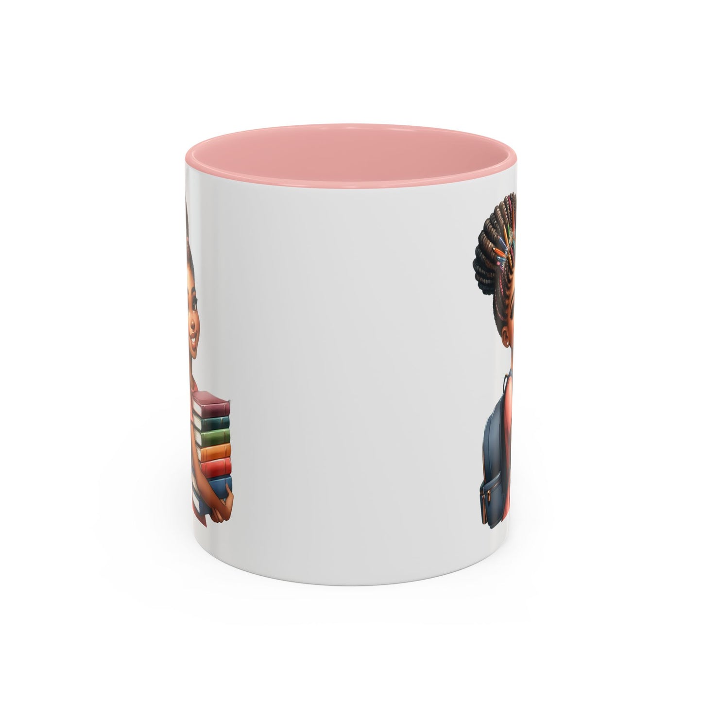 Accent Coffee Mug with Empowering Design, Student Gift, Books Lover Mug, Motivational Cup, School Supplies