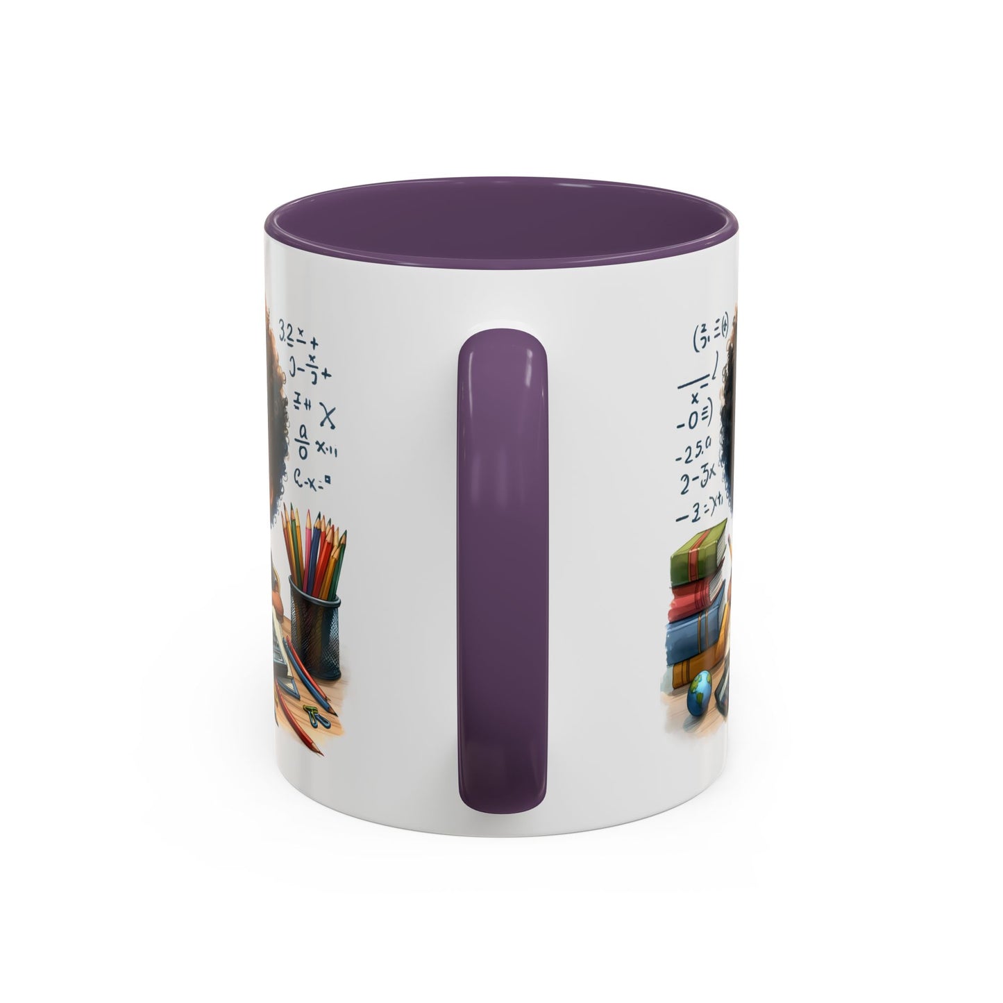 Cute Academic Accent Coffee Mug - Fun Mug for Students, Personalized Teacher Gift, Unique Gift for Scholars, Black Mug with Artwork