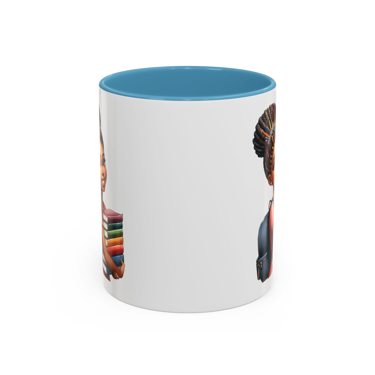 Accent Coffee Mug with Empowering Design, Student Gift, Books Lover Mug, Motivational Cup, School Supplies