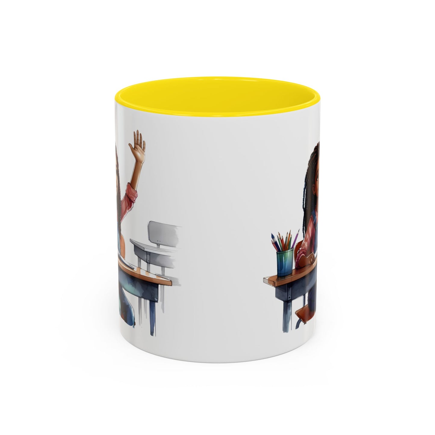 Cheerful Kids' Coffee Mug, Classroom Theme, Back to School Gift, Teacher Appreciation, Personalized Drinkware, Cute Art for Kids