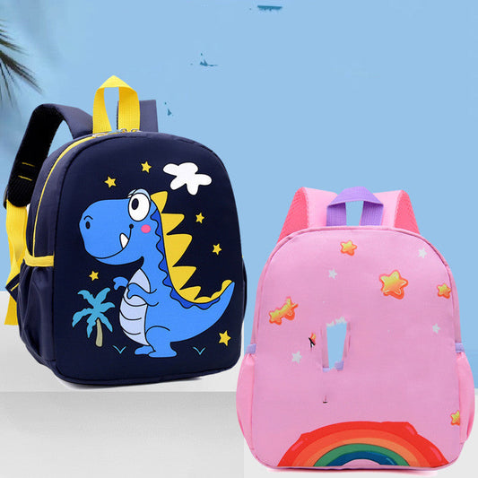 Kindergarten Men's And Women's Burden Reduction Decompression Anti-lost Fashion All-match School Bag Cartoon Student Schoolbag Wholesale Store Hive UNIjuntos