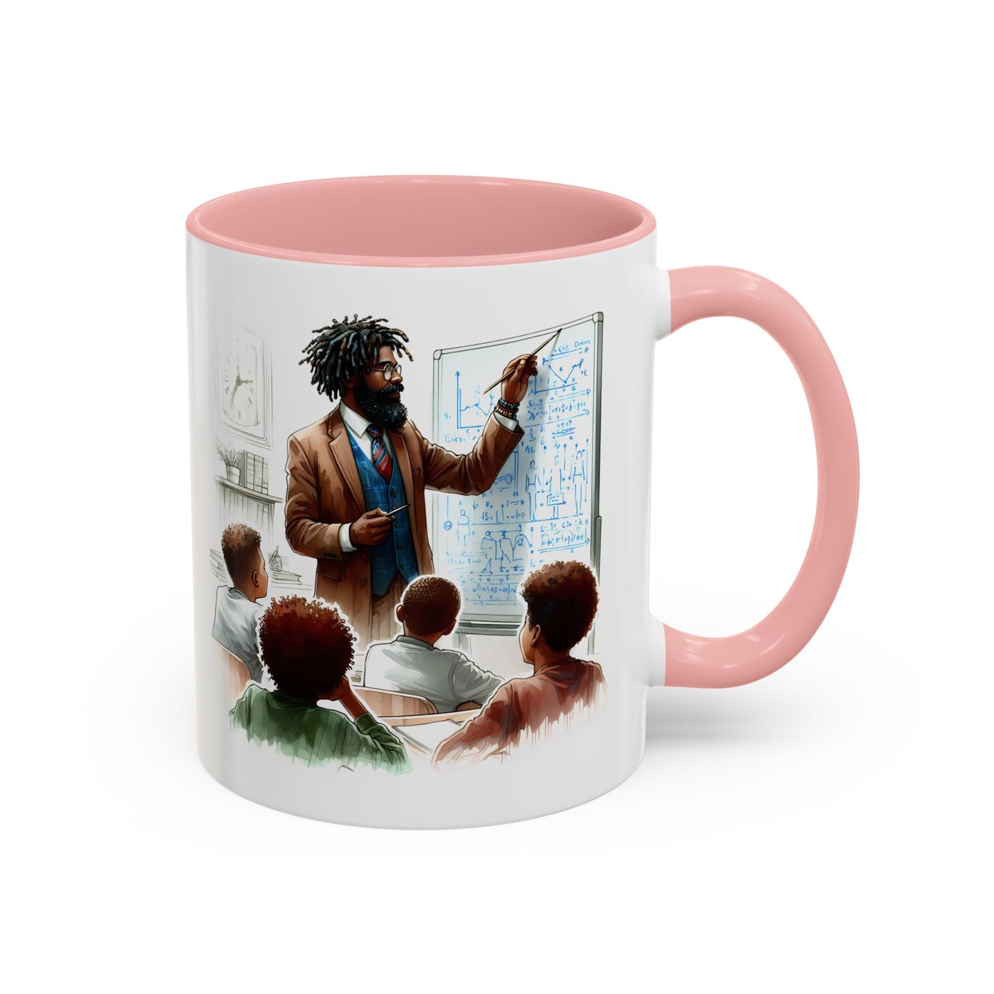 Inspirational Teacher Coffee Mug, Motivational Gift, Black Accent, Education Decor, Classroom Humor, Stylish Drinkware