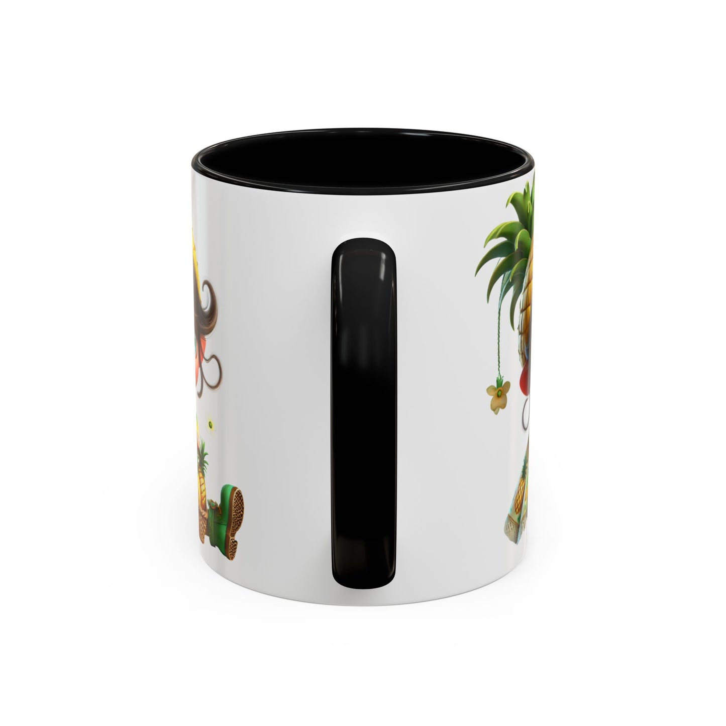 Pineapple-themed Accent Coffee Mug - Tropical Fun for Every Sip