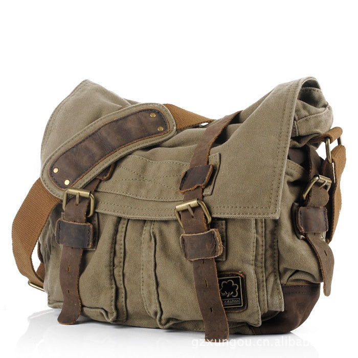 Canvas messenger bag