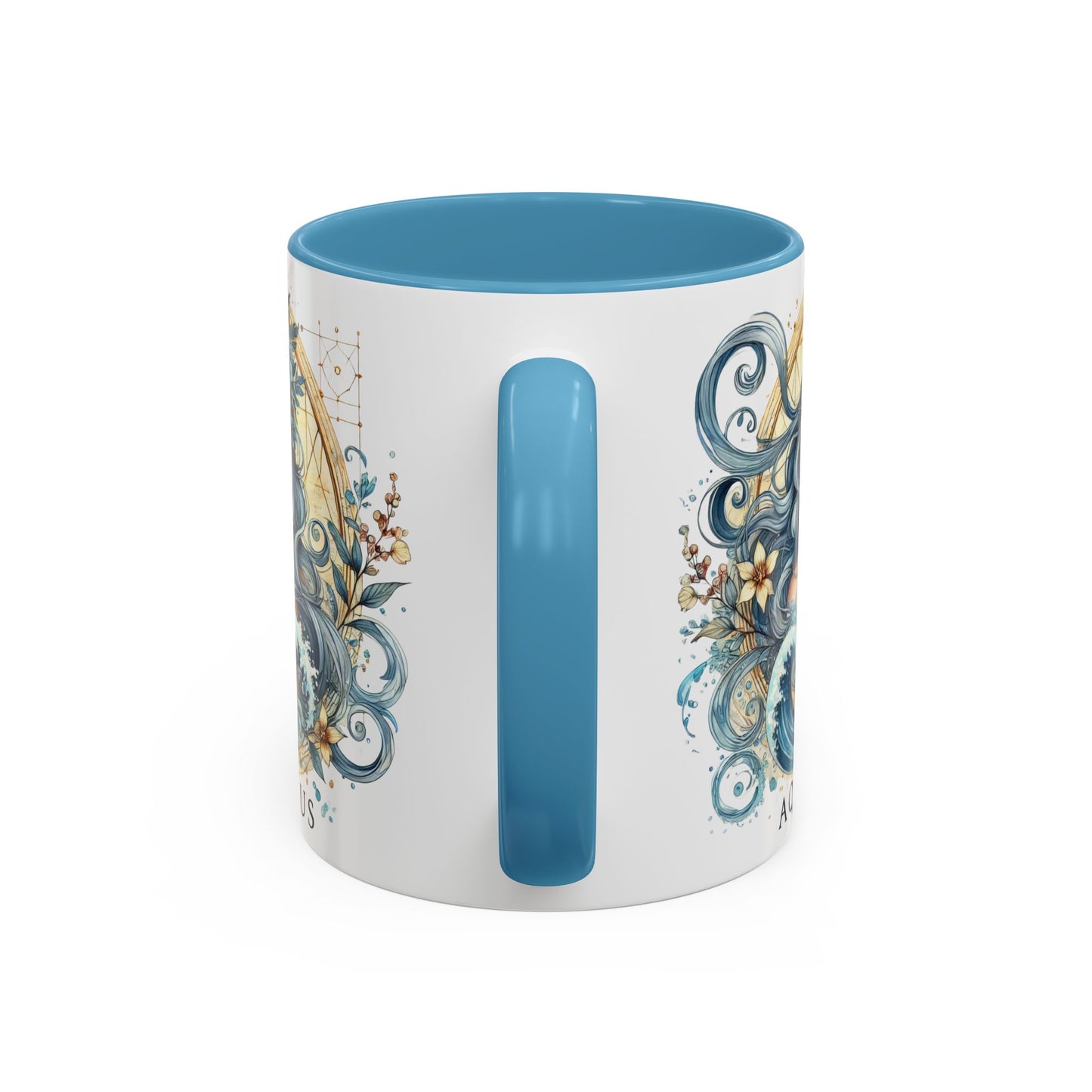 Astrological Aquarius Coffee Mug - Zodiac Sign Design, Perfect for Astrology Lovers