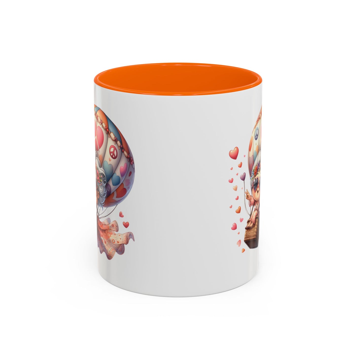 Whimsical Hot Air Balloon Coffee Mug, Cute Couple Mug, Gift for Coffee Lovers, Tea Lover's Gift, Valentine's Day Mug, Birthday Gift