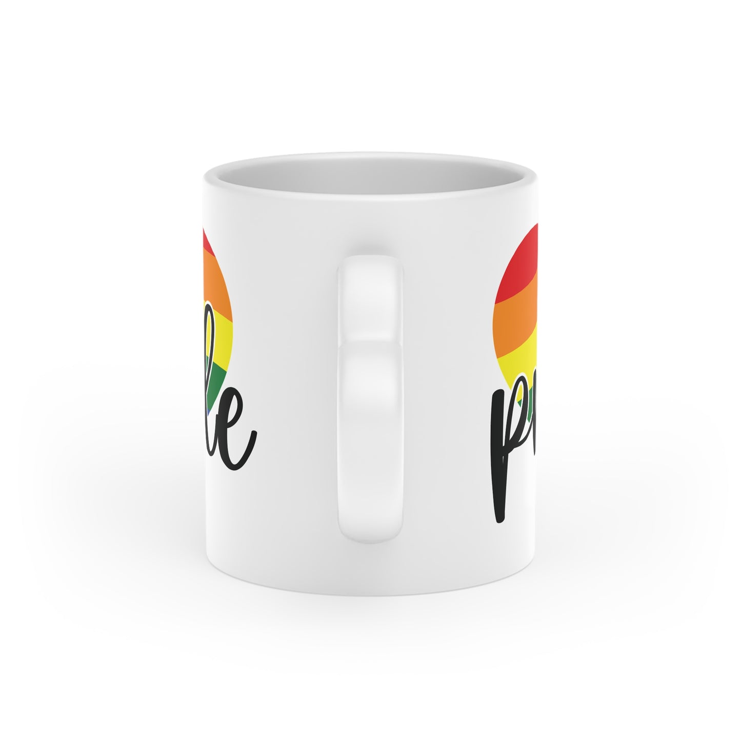 Heart-Shaped Pride Mug - Celebrate Love and Inclusivity