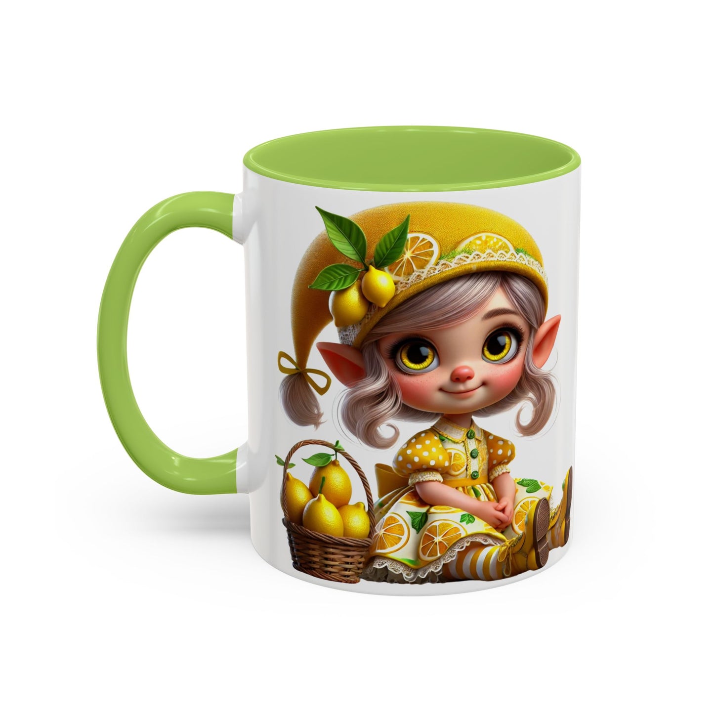 Whimsical Lemon Elf Coffee Mug - Perfect Gift for Spring & Summer