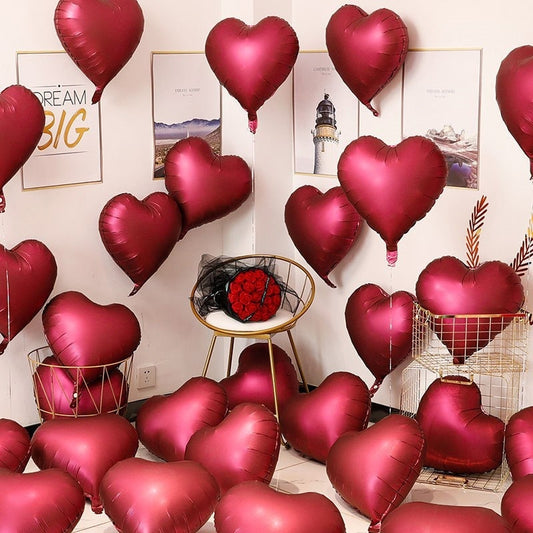 Heart-shaped Aluminum Balloon 520 Wedding Room Decoration Birthday Party