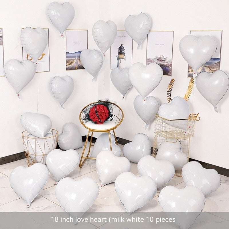 Heart-shaped Aluminum Balloon 520 Wedding Room Decoration Birthday Party