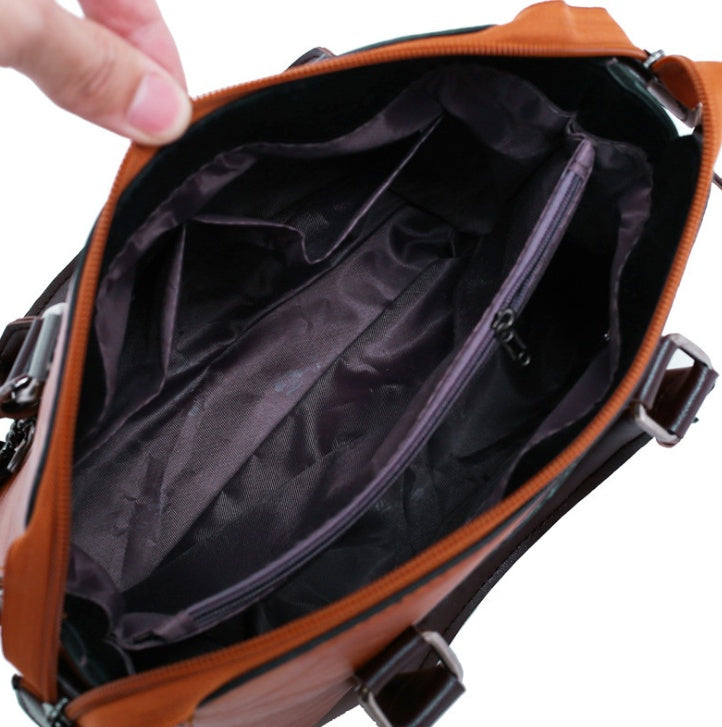 Multi-piece set New wave fashion handbag bag retro simple child bag shoulder bag Messenger bag Store Hive UNIjuntos