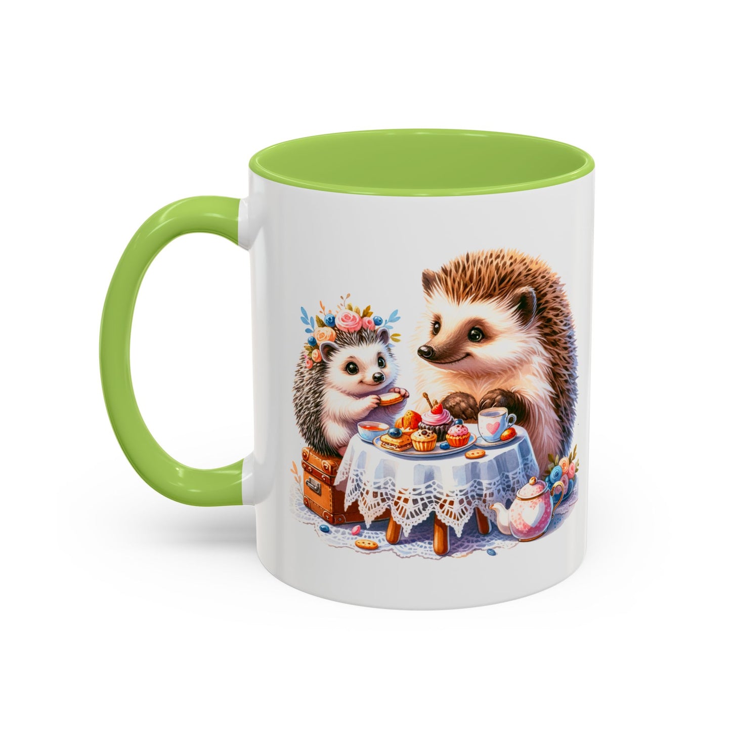 Adorable Hedgehog Accent Coffee Mug - Cute Animal Lover Gift, Nature Coffee Cup, Home & Kitchen Decor, Perfect for Friends & Family