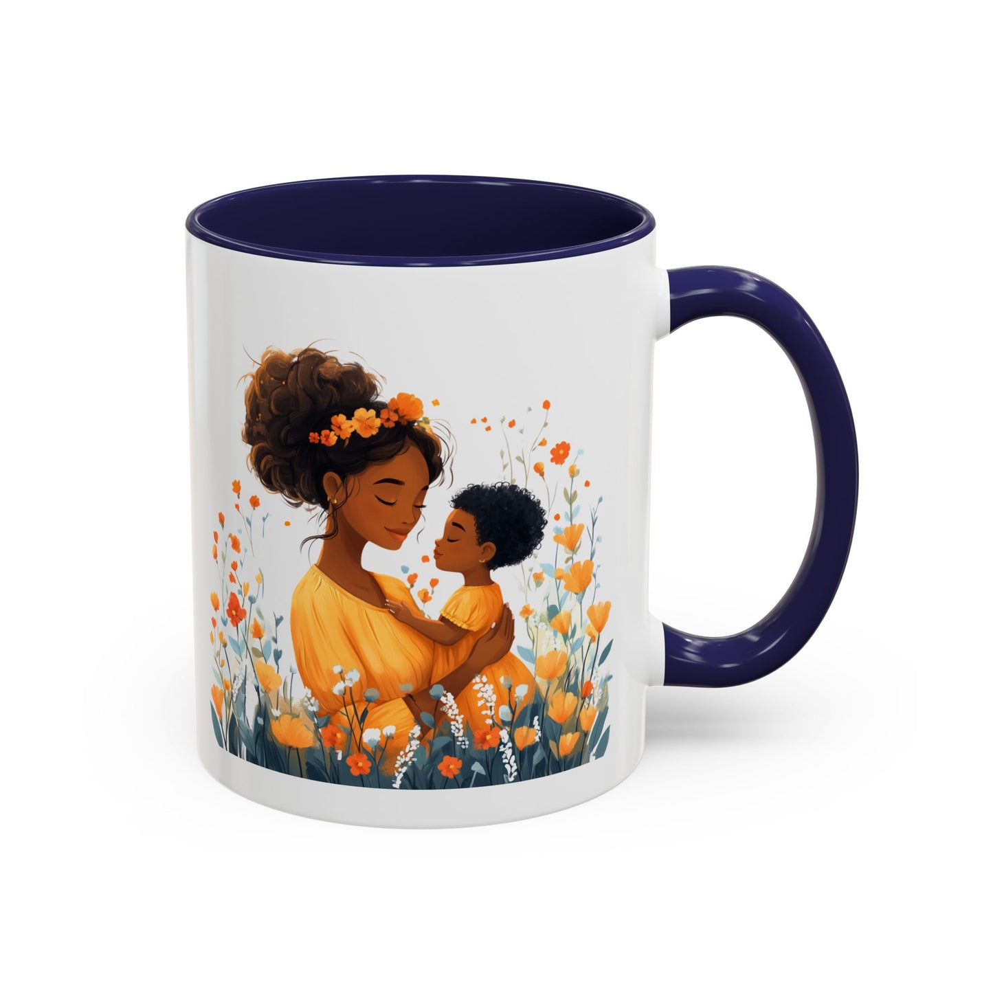 Blooming Love Mug: Floral Mom & Child Design, Perfect for Mothers Day, Family Gifts, Cozy Mornings, Tea Lovers, Coffee Time