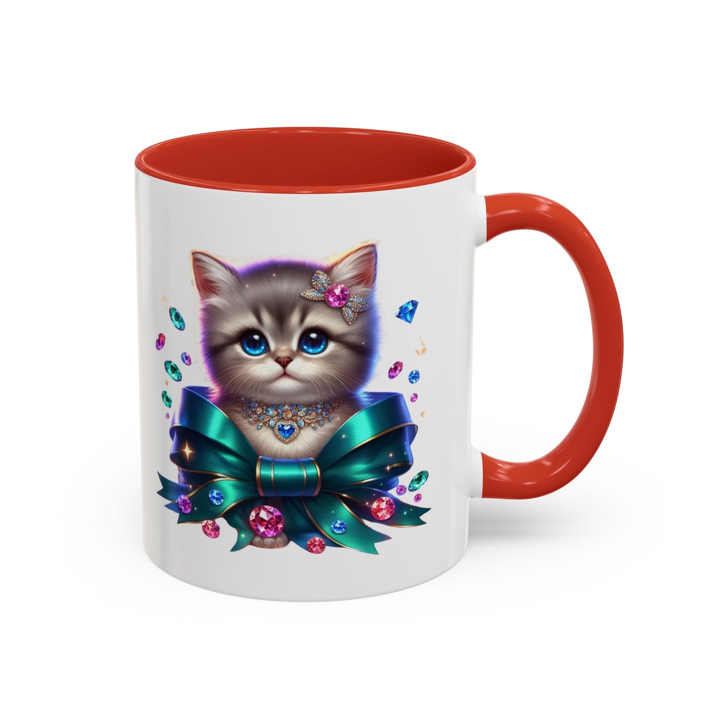 Cute Cat Accent Mug - Perfect Gift for Cat Lovers, Animal Enthusiasts, Birthdays, Housewarmings, Pet Adoption Celebrations