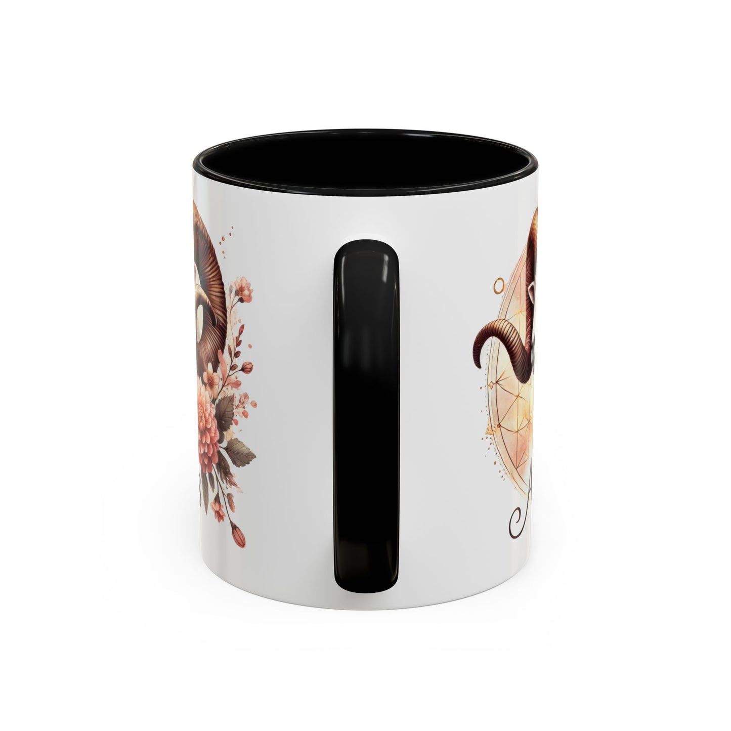 Aries Zodiac Coffee Mug - Astrological Floral Design - Perfect Gift for Astrology Lovers