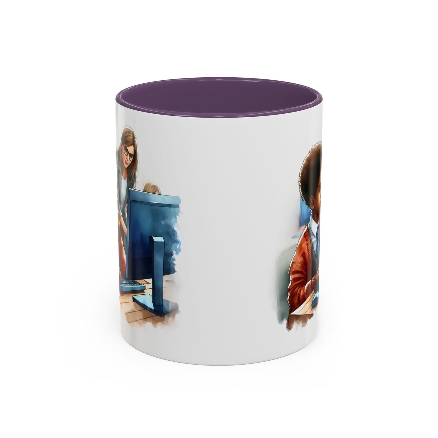 Inclusive Learning Accent Coffee Mug, Motivational Teacher Gift, Educational Office Decor, Student Appreciation, Classroom Supplies