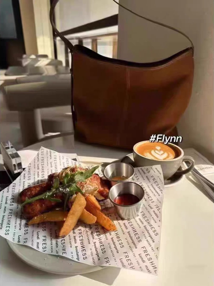 Retro Matte Suede Shoulder Bag