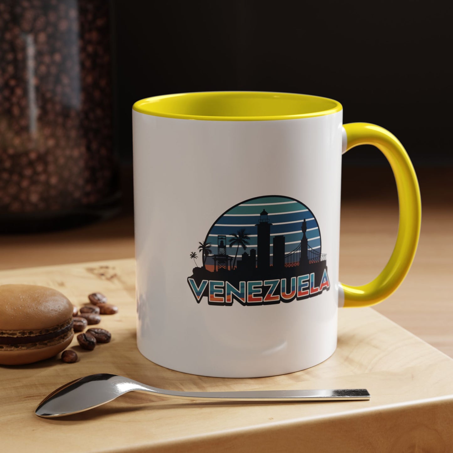 Venezuelan Accent Coffee Mug, Travel Souvenir, Unique Gift, Tropical Vibes, Coffee Lovers, Home Decor