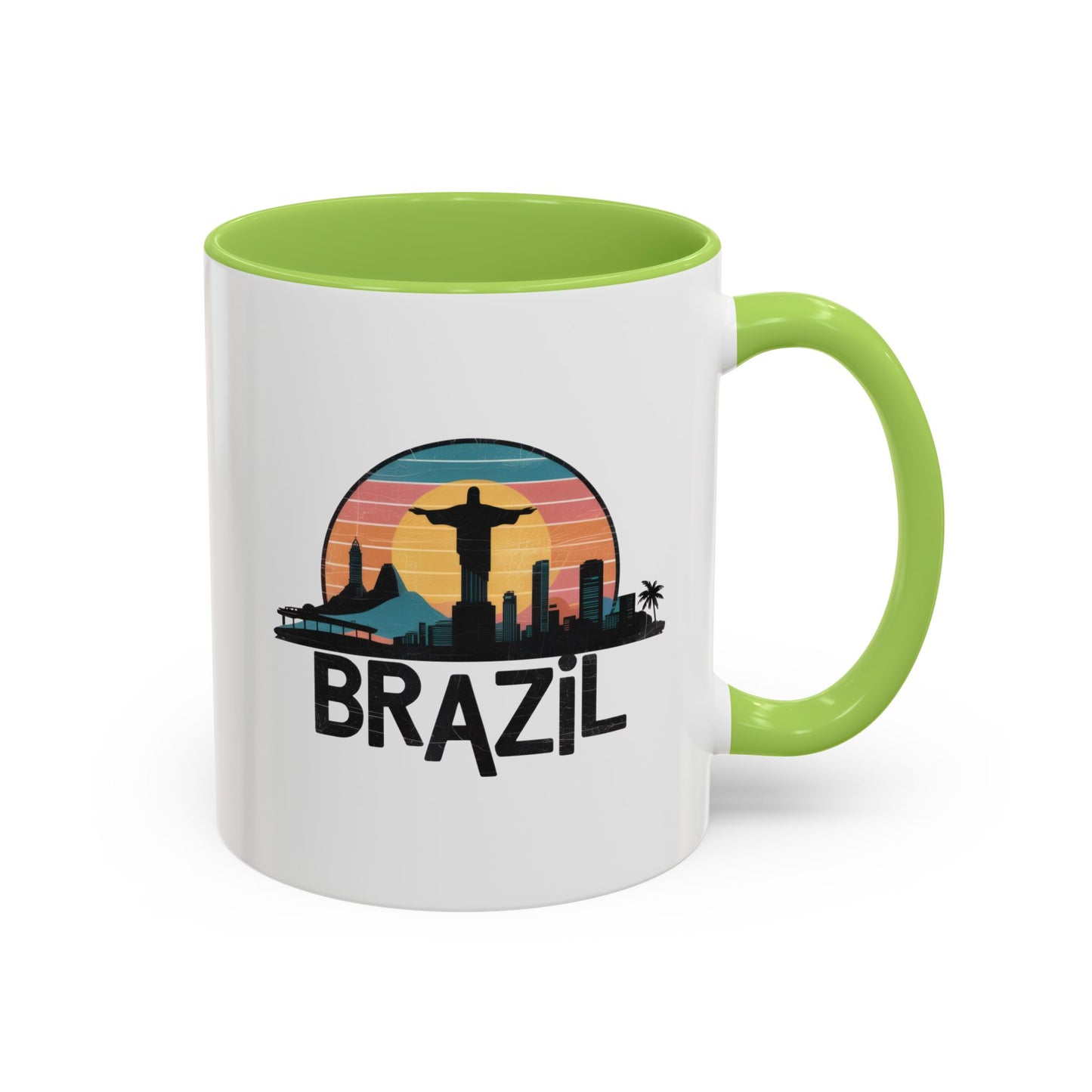 Brazilian Vibe Coffee Mug, Accent Mug for Travel Lovers, Gift for Brazil Enthusiasts, Souvenir Coffee Cup, Beach Theme Mug