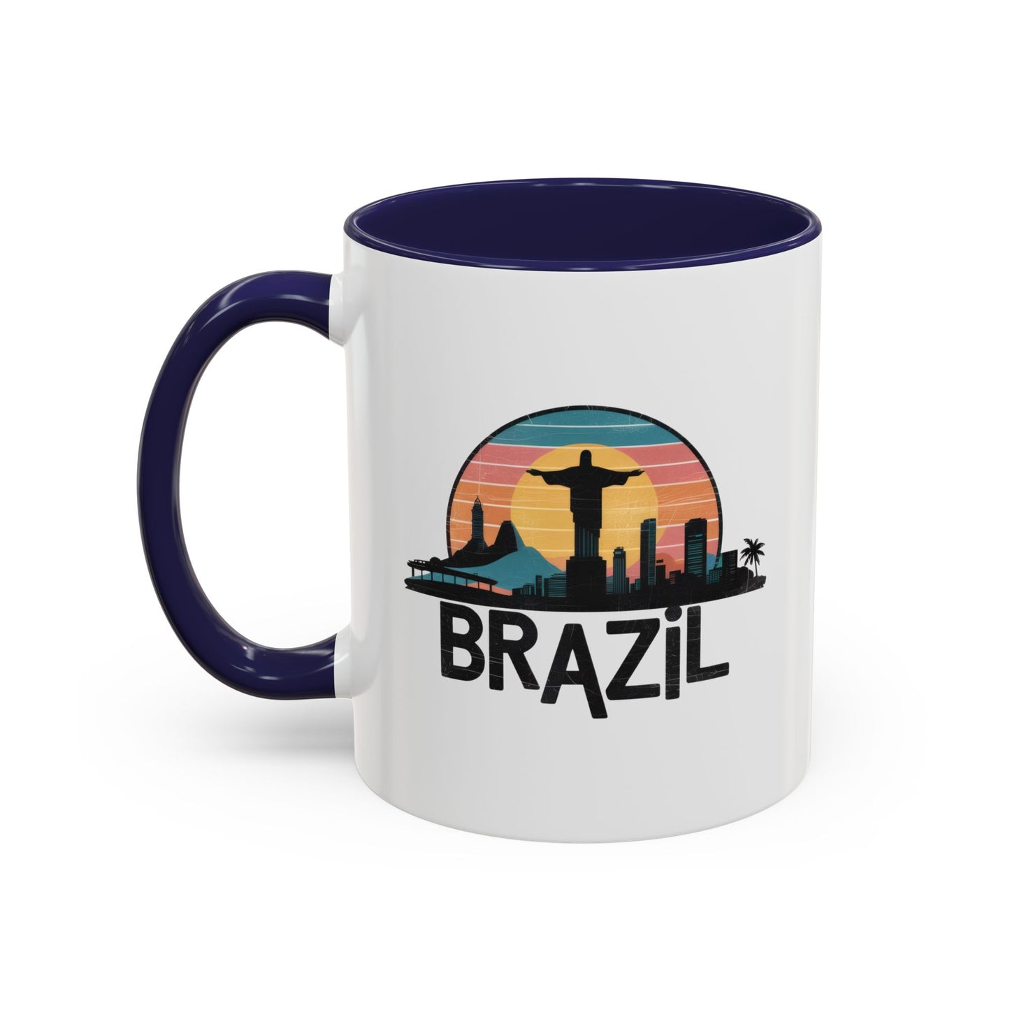 Brazilian Vibe Coffee Mug, Accent Mug for Travel Lovers, Gift for Brazil Enthusiasts, Souvenir Coffee Cup, Beach Theme Mug