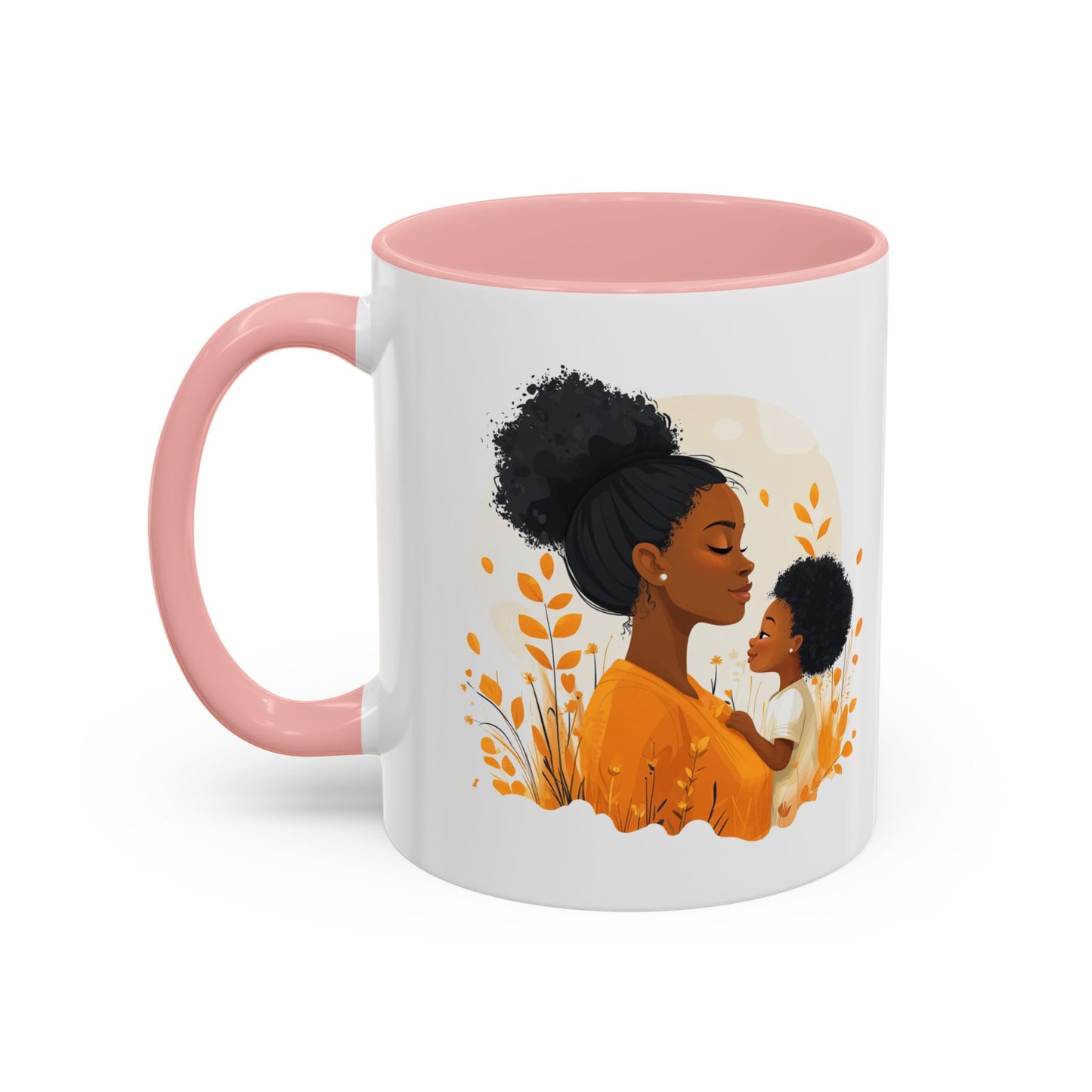 Warm Embrace Accent Coffee Mug | Perfect Gift for Mother's Day, Cozy Drinkware for Moms, Tea Lovers, Family Moments