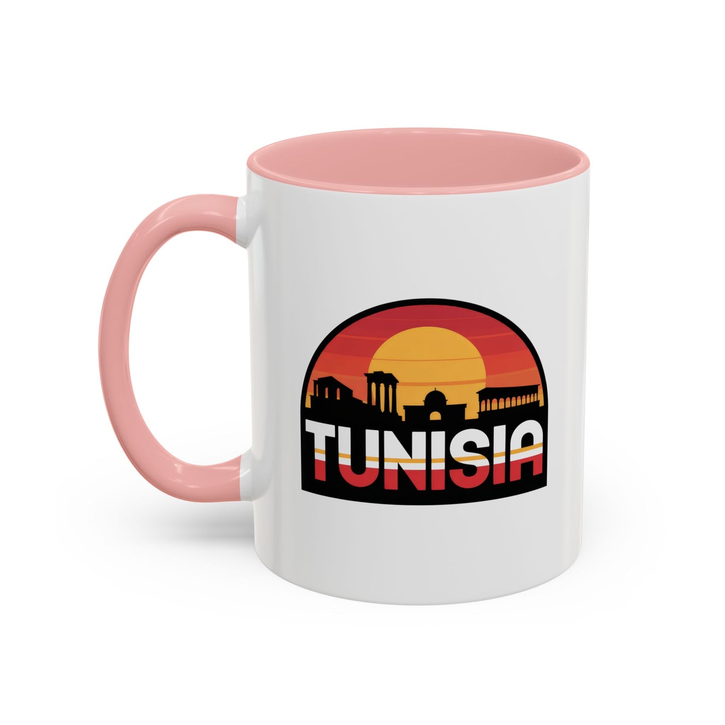 Tunisian Sunset Accent Mug, Coffee Lover Gift, Travel Souvenir, Unique Home Decor, Tea Mug, Vacation Memory