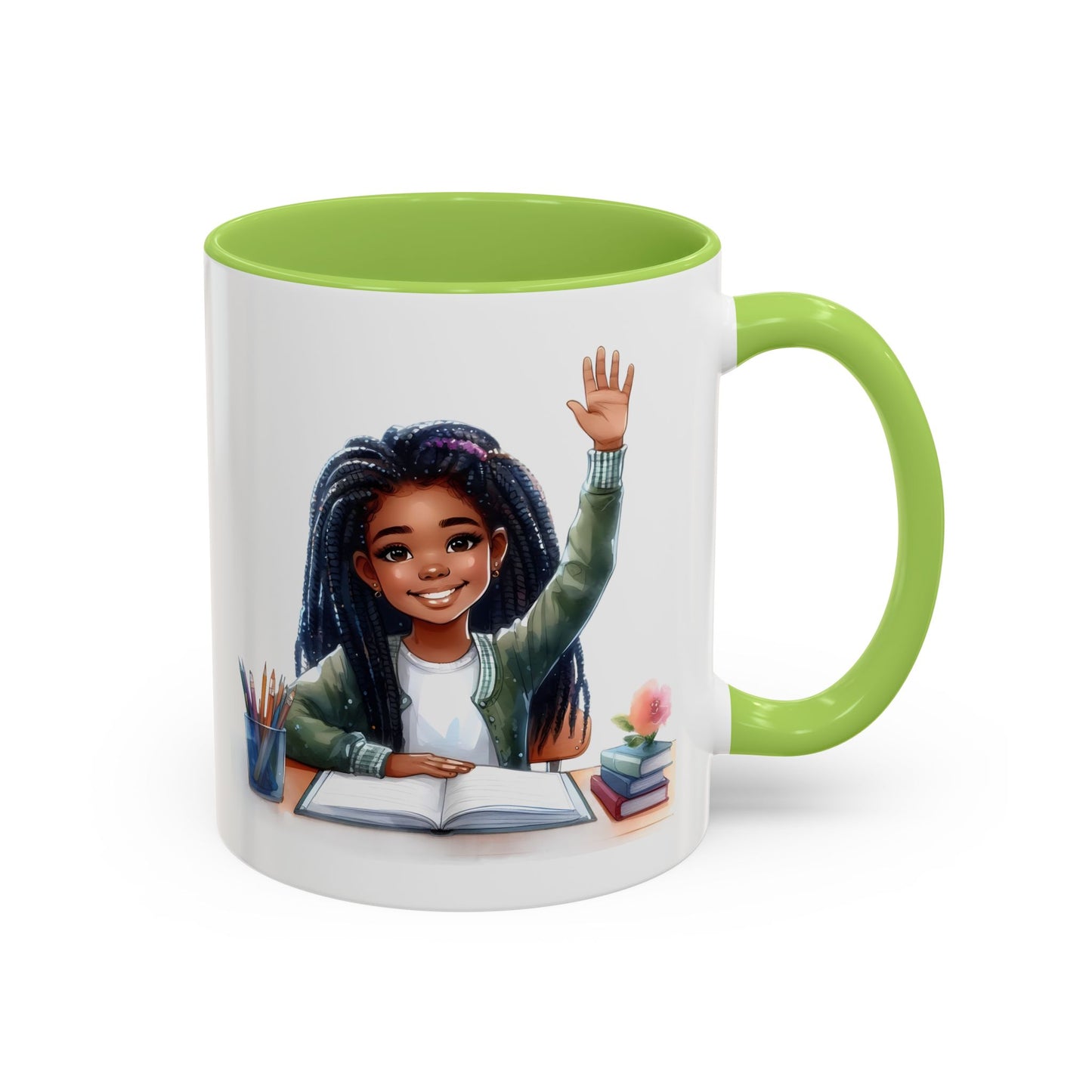 Charming Coffee Mug for Education Lovers, Black Accent Mug, Inspirational Teacher Gift, Cute School Mug, Study Buddy, Personalized [...]