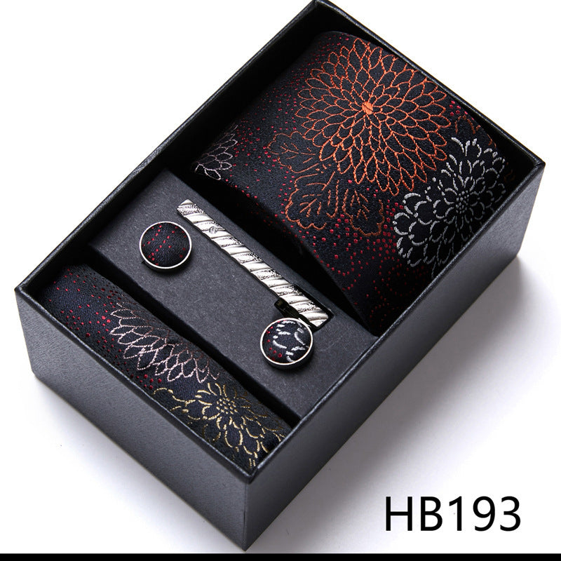 Men's Business Formal Tie Six-piece Set Gift Box