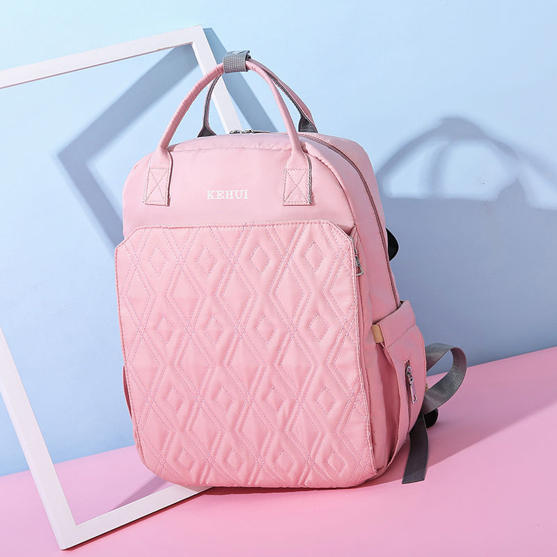 Fashionable Maternity Large Capacity Double Shoulder Handheld Lightweight Backpack