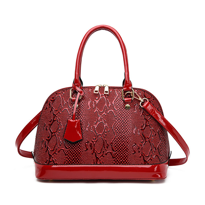 Three-piece Handbag Set Embossed Shoulder